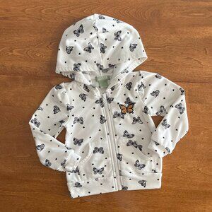 Emma & Elsa soft butterfly hoodie 3T